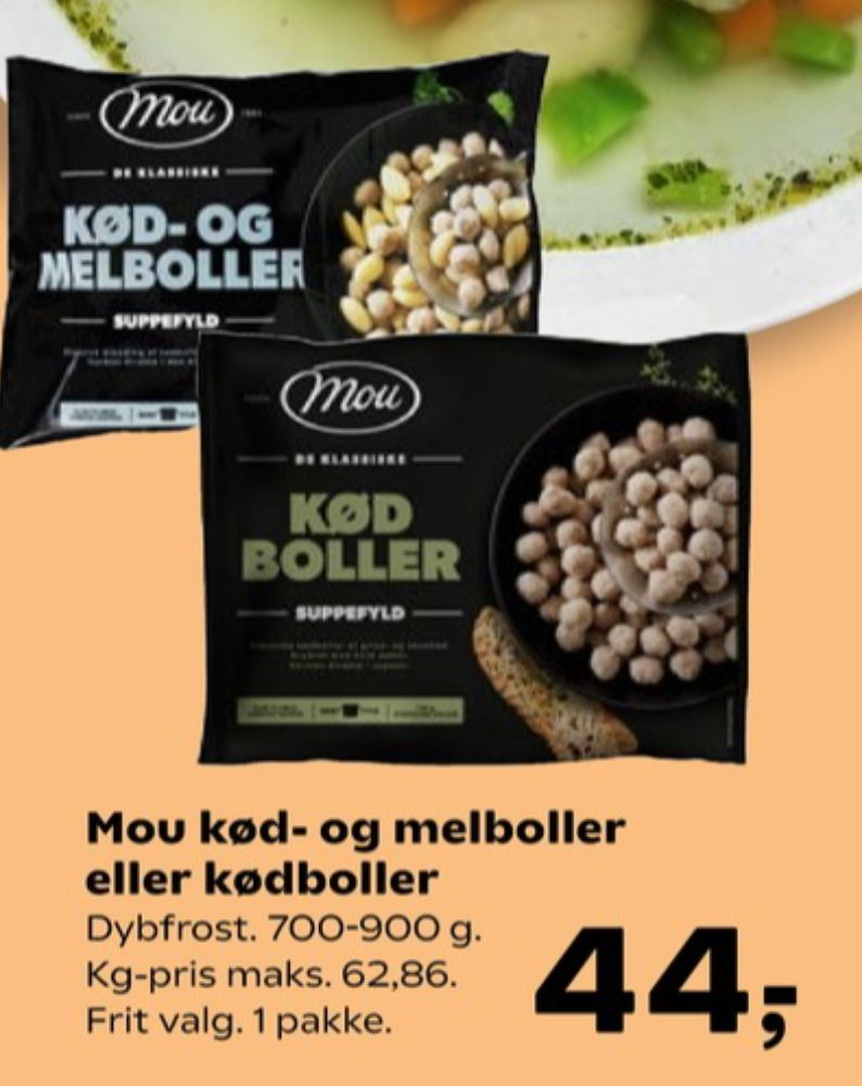 Mou, Kød- og Melboller