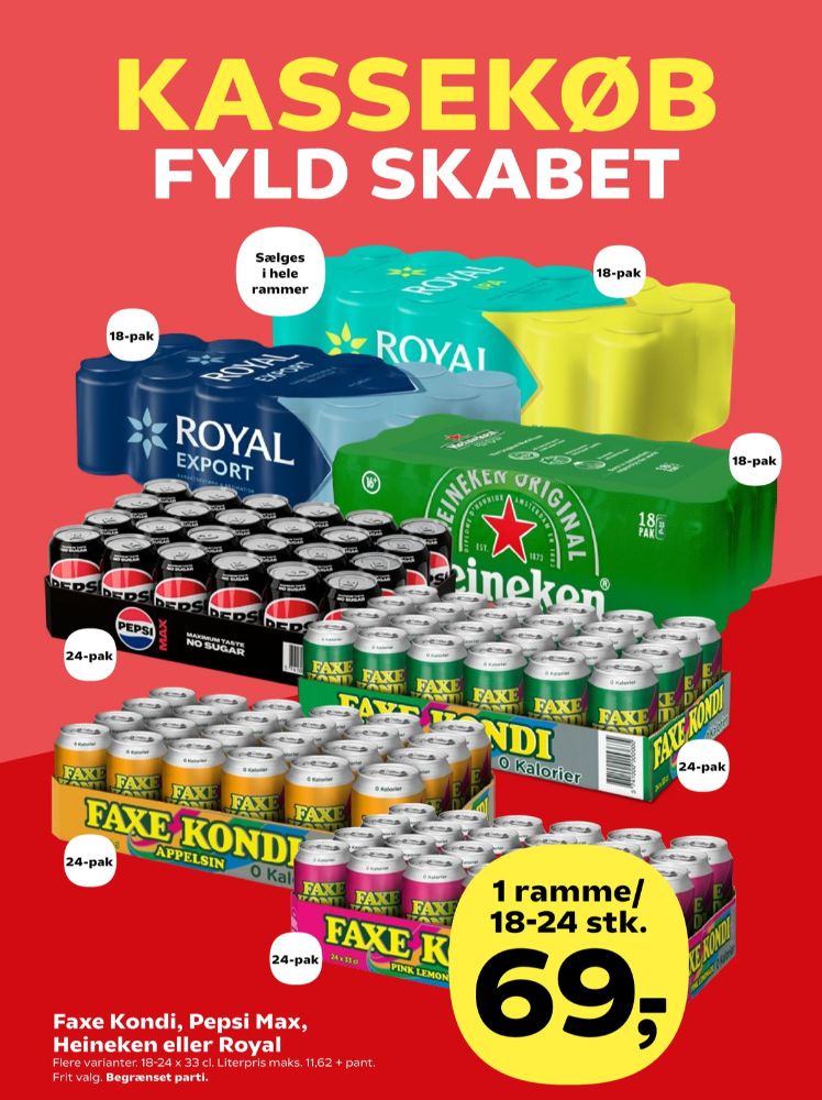 Faxe Kondi 0 Kalorier Appelsin, Appelsinsodavand 24 pk.