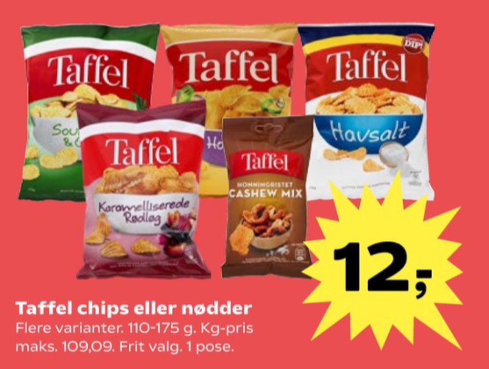 Taffel, Sour Cream & Onion Chips
