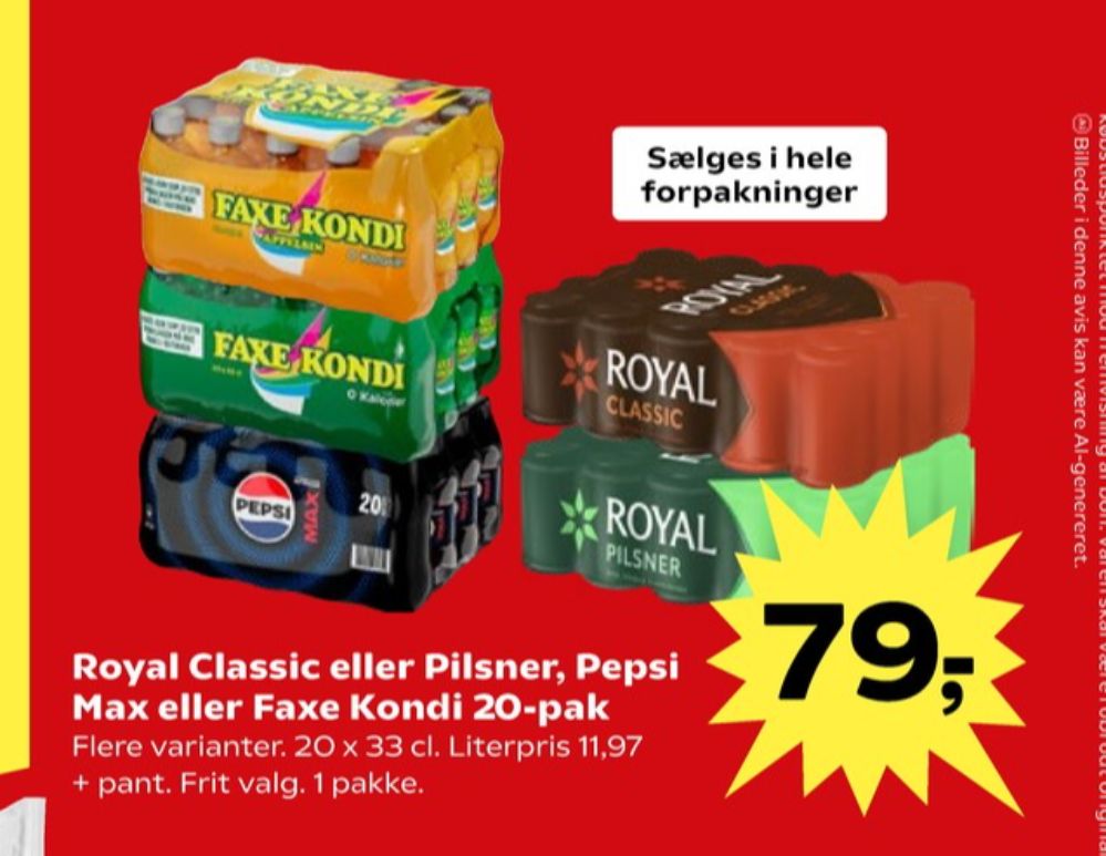 Royal Classic, Øl 20 pk.