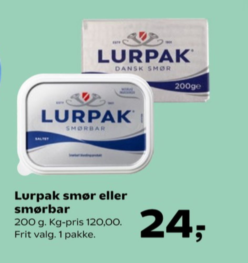 Lurpak, Smør