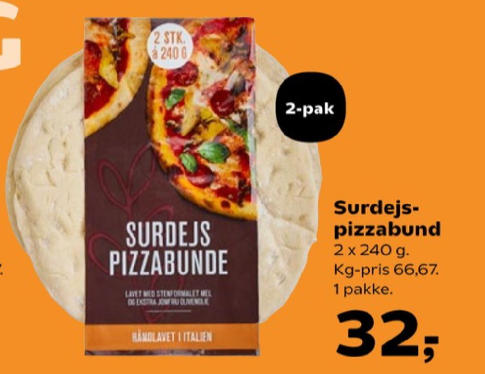 Coop, Pizzabunde surdej