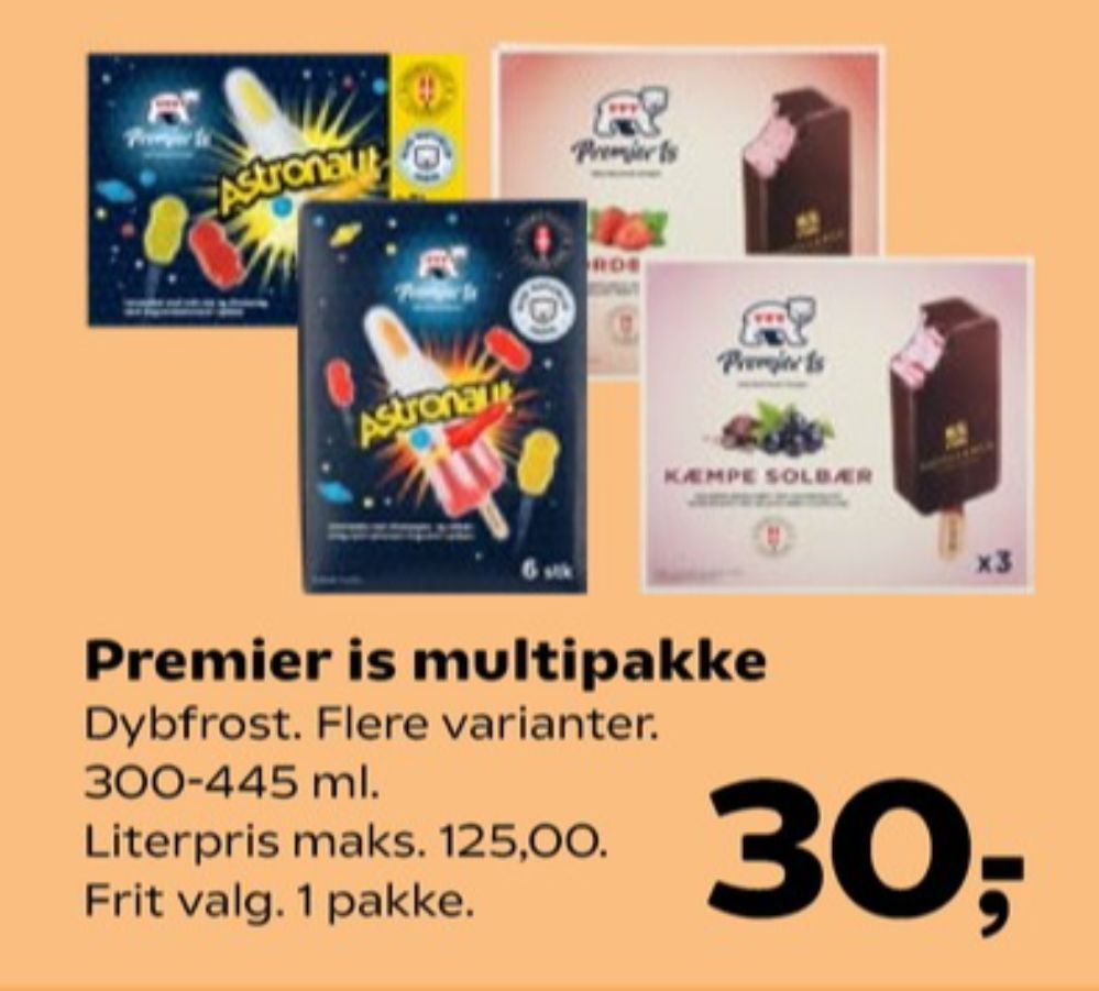 Premier, Jordbær ispinde