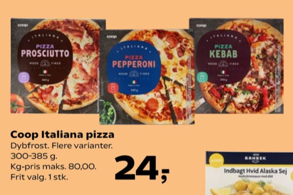 Coop, Pizza Prosciutto
