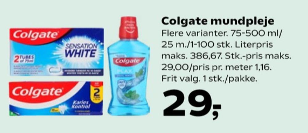 Colgate, Tandpasta