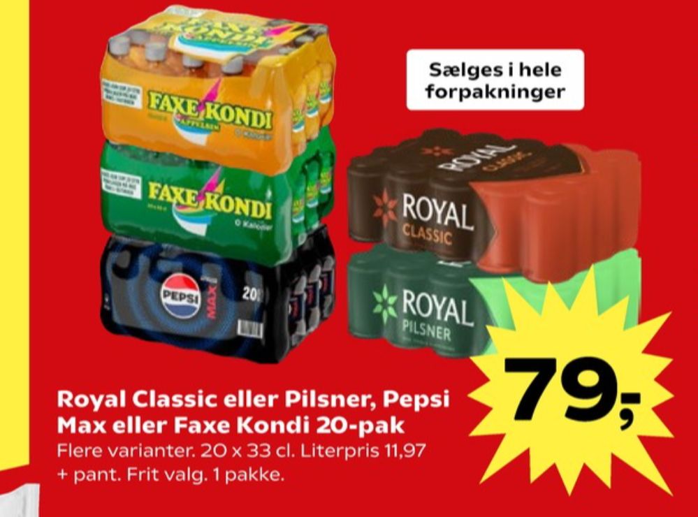 Royal Classic, Øl 20 pk.
