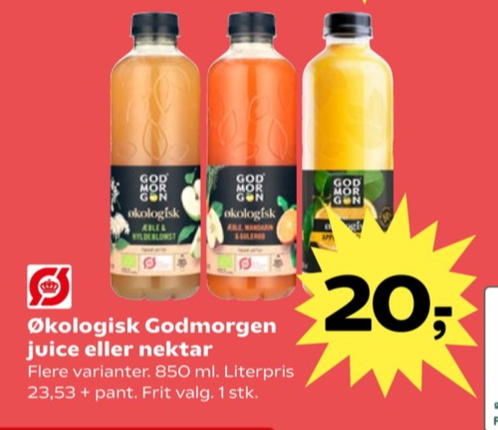 GodMorgen, Æblejuice Mandarin & Gulerod