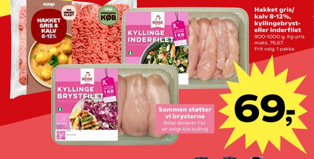 Coop, Hakket kalv og grisekød 8-12%