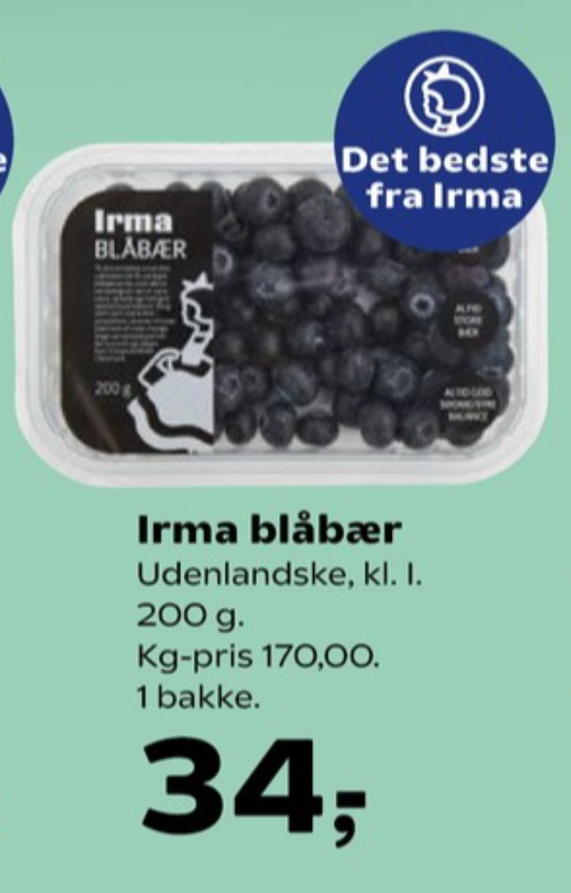 Irmas, Blåbær