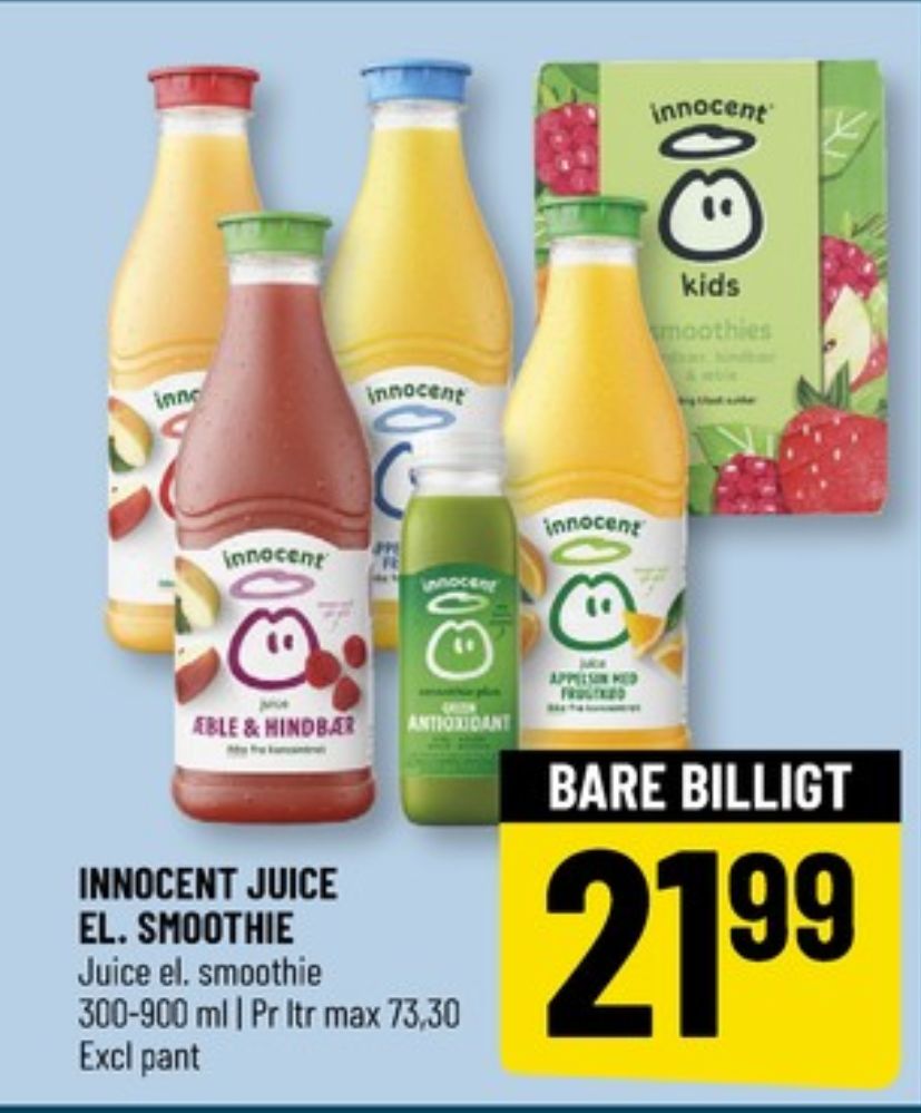 innocent, Juice Ananas, jordbær & æble