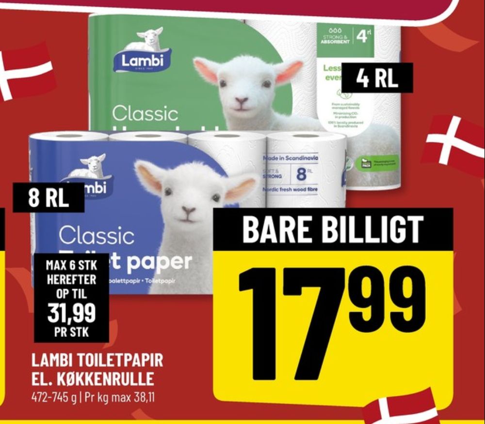 Lambi Classic, Toiletpapir