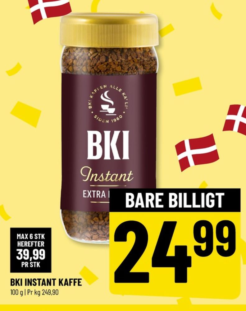 BKI Extra, Instant Kaffe