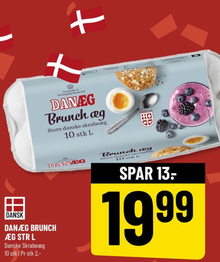 Danæg, Brunch æg L