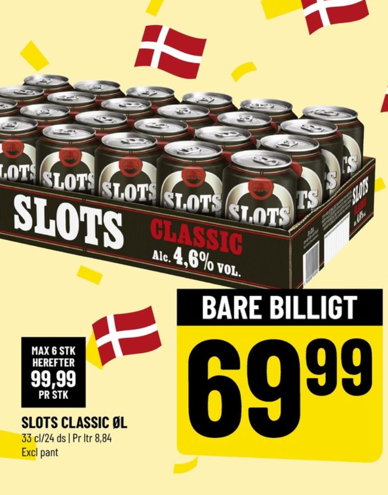 Slots Classic, Øl 24 pk.