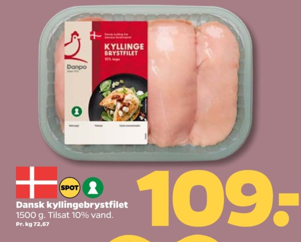 Danpo, Kyllingebrystfilet