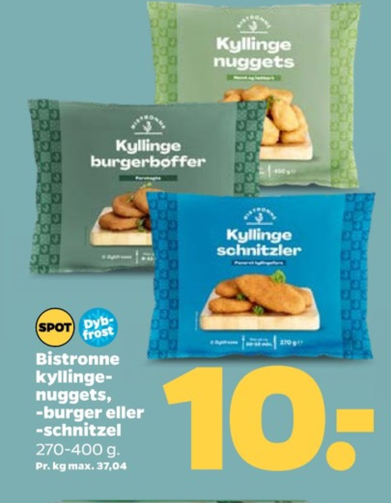 Bistronne, Kyllingenuggets