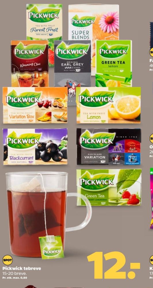 Pickwick, Tebreve