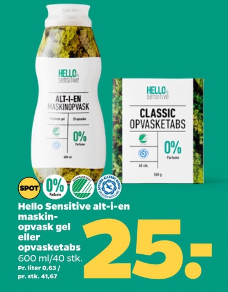 Hello Sailor, Maskinopvask-tabs