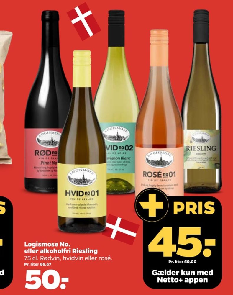 Løgismose, Hvidvin