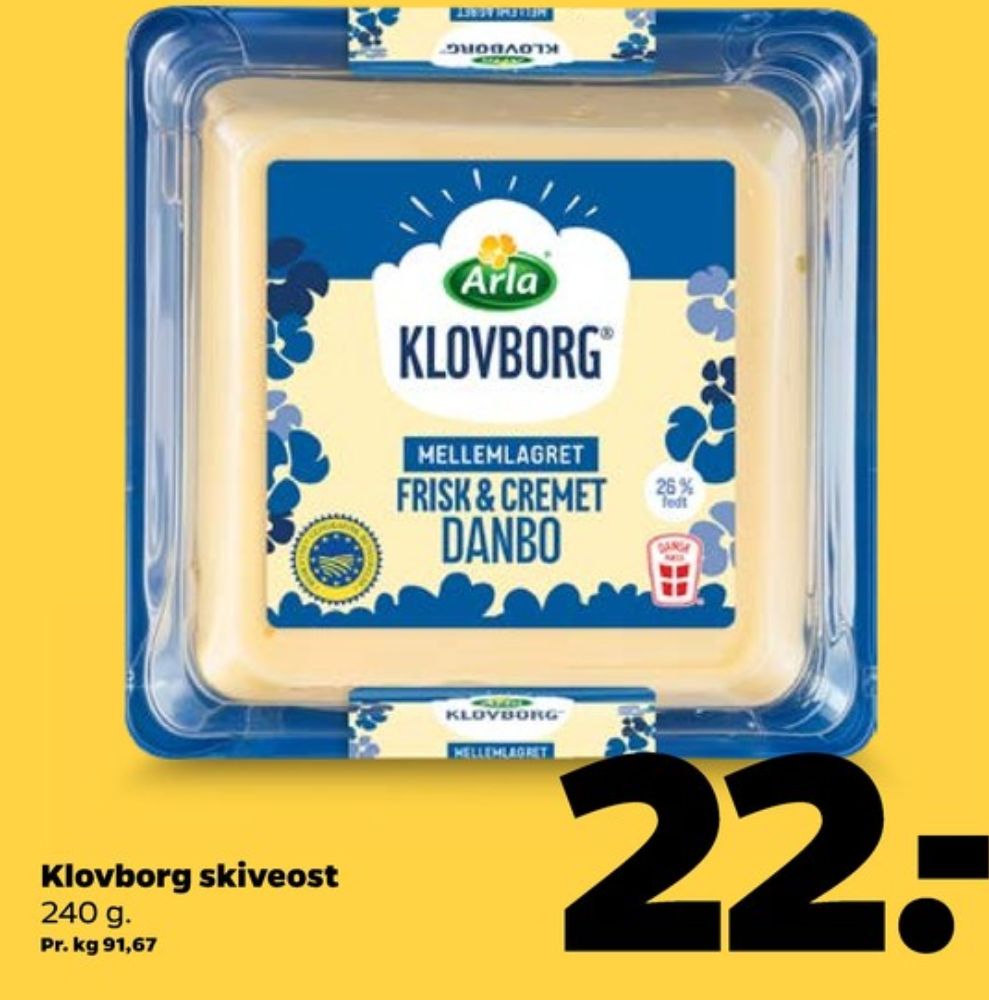 Klovborg, Skiveost Danbo Mellemlagret