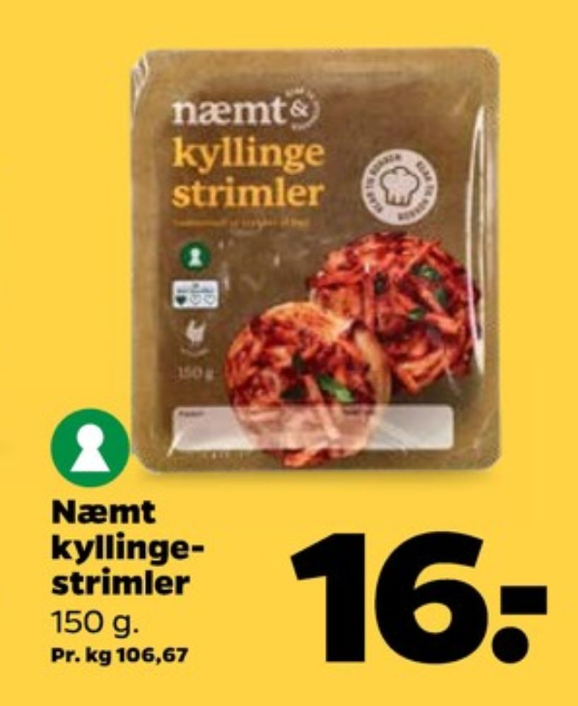 Næmt, Kyllingestrimler