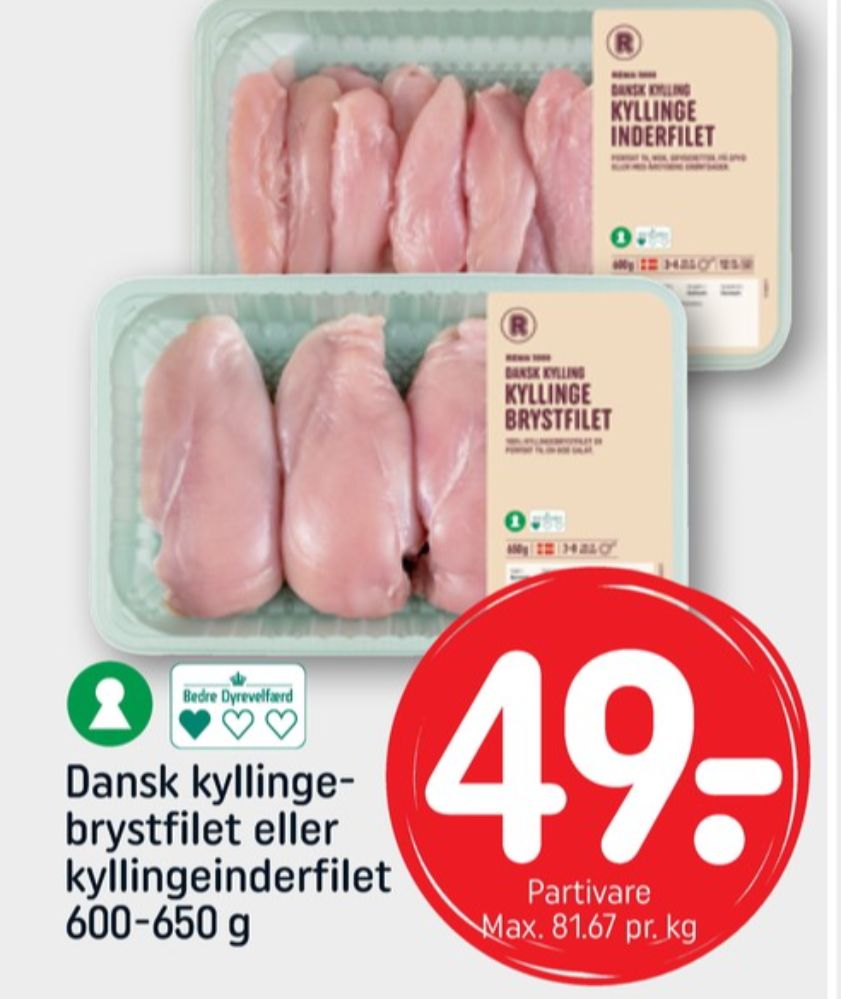 Rema 1000, Kyllingebrystfilet