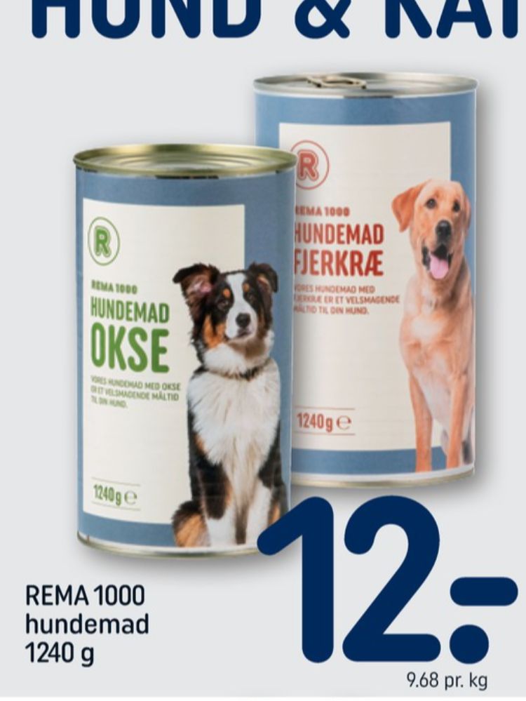 Rema 1000, Hundefoder