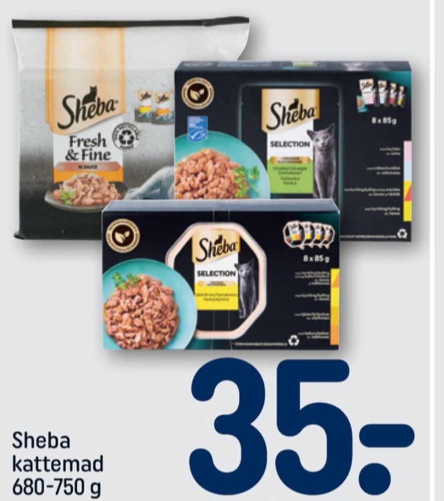 Sheba, Kattefoder