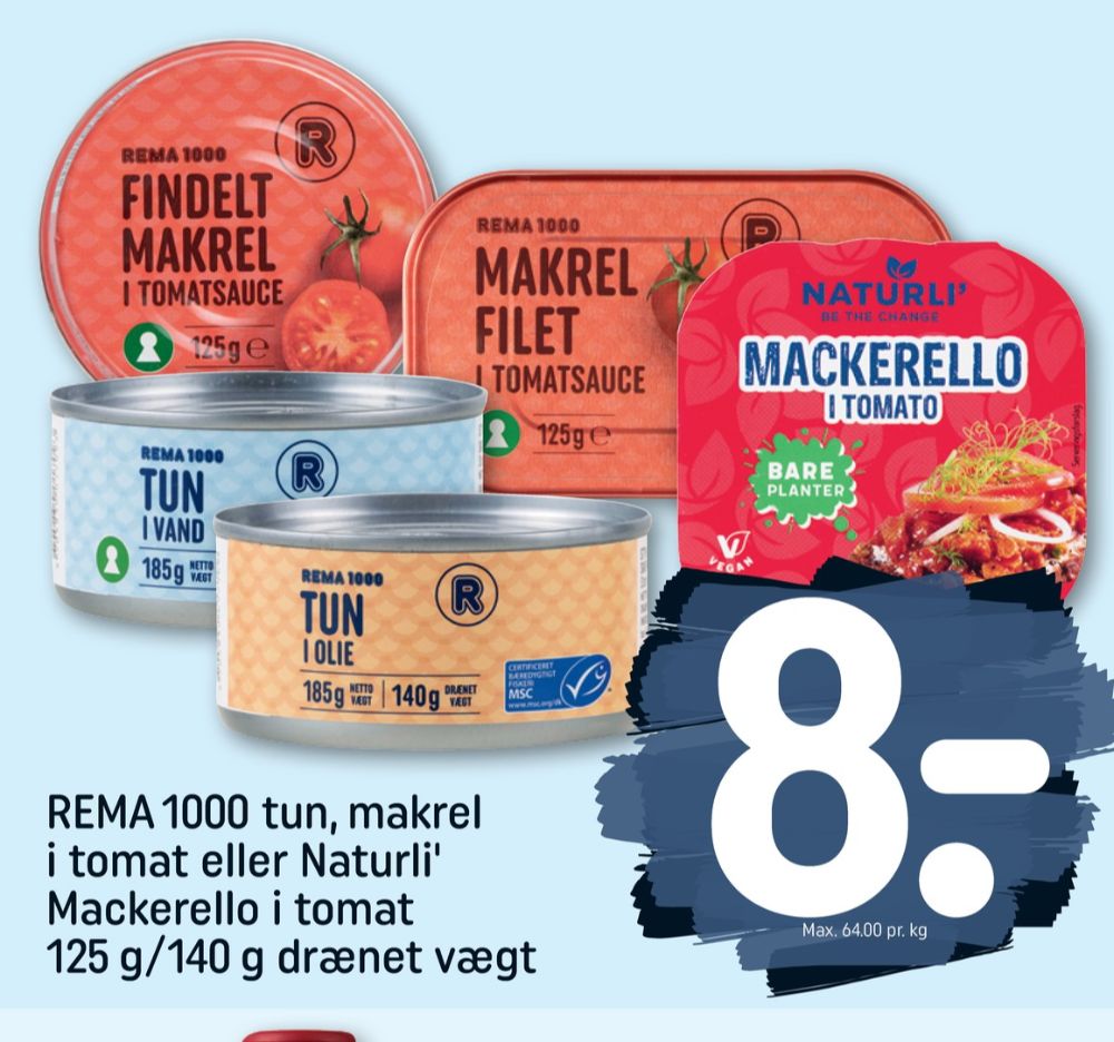 Naturli', Mackerello i tomat