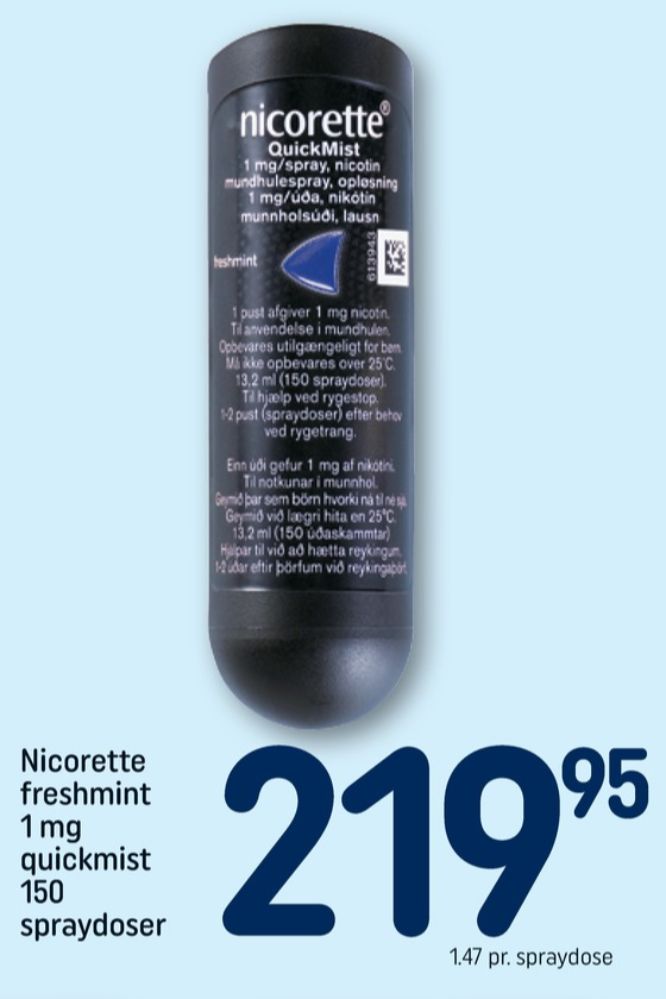 Nicorette, Nikotininhalator