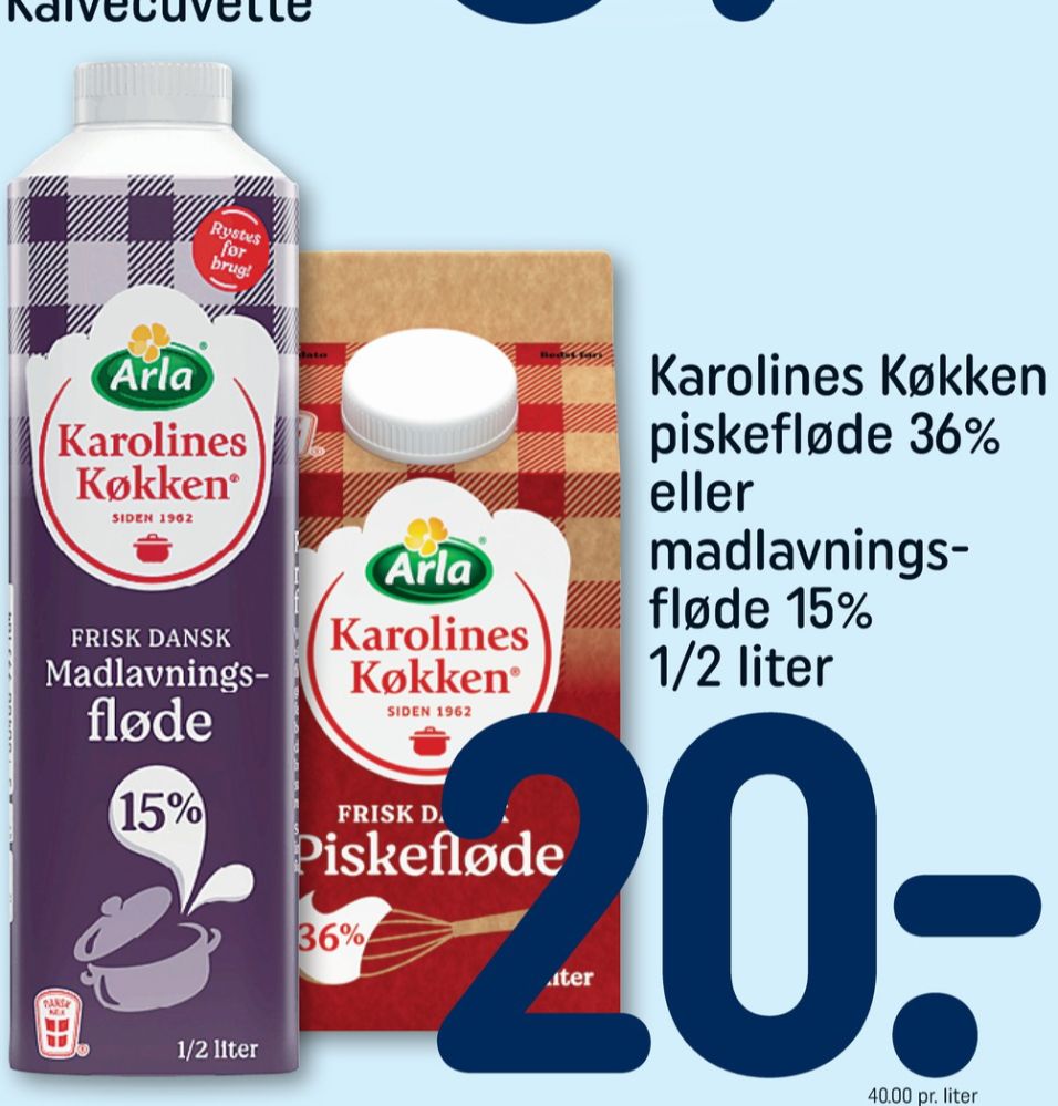 Karolines, Piskefløde 36%
