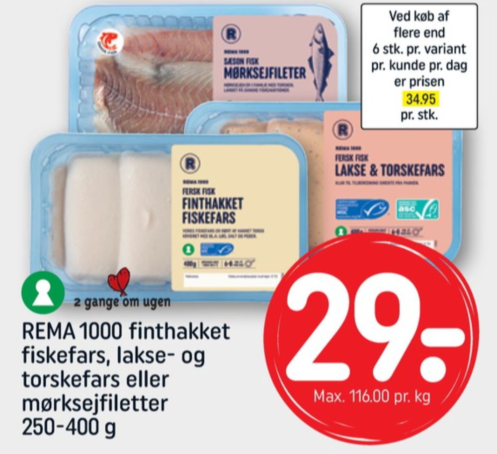 Rema 1000, Fiskefars