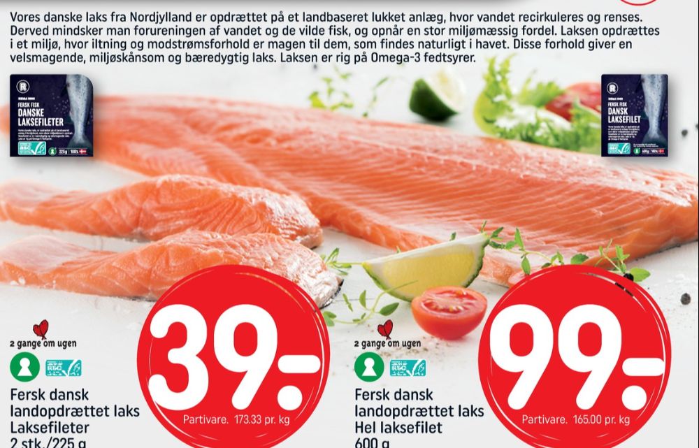 Rema 1000, Laksefilet
