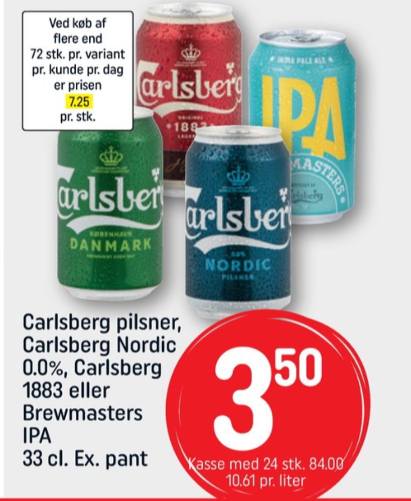 Carlsberg Nordic Pilsner, Øl - Alkoholfri