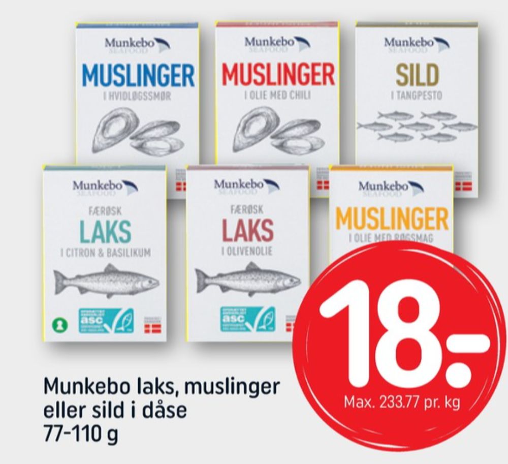 Munkebo, Færøsk Laks i Olivenolie