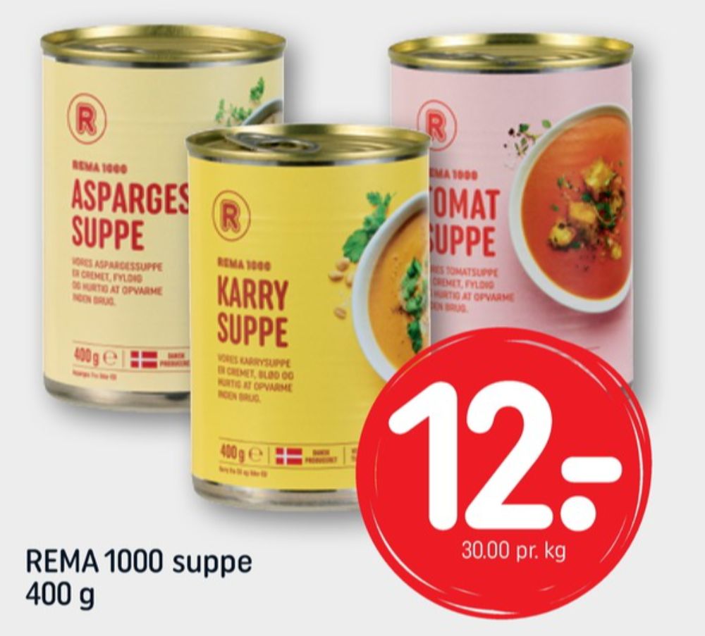 Rema 1000, Aspargessuppe