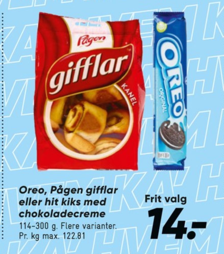 Pågen, Gifflar kanel