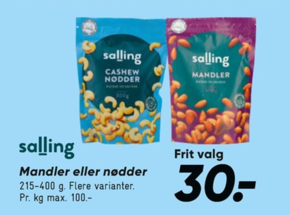 Salling, Mandler