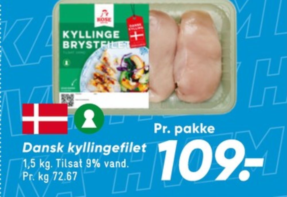 Dansk Landkylling, Kyllingebrystfilet