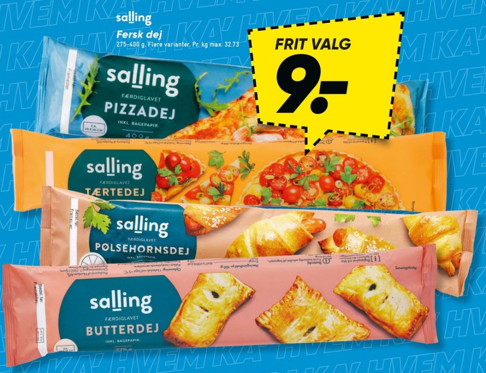 Salling, Pølsehornsdej