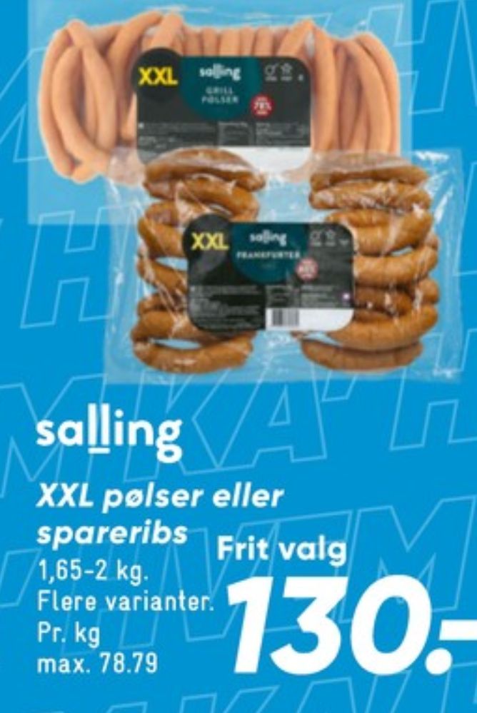 Salling, Frankfurter med Cheddar