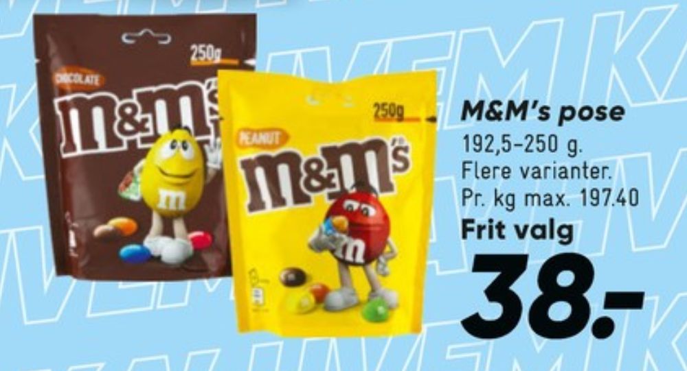 M&Ms, Chokoladepastiller Chocolate