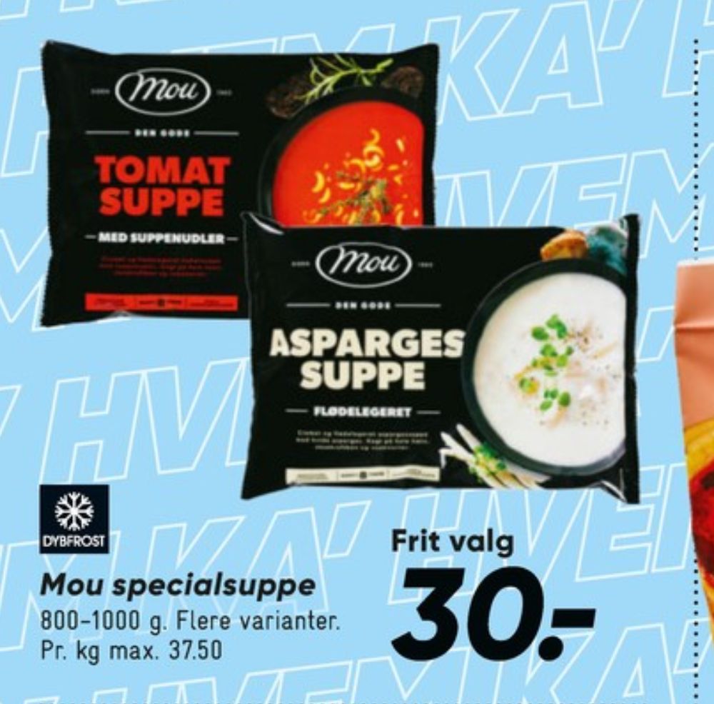 Mou, Aspargessuppe