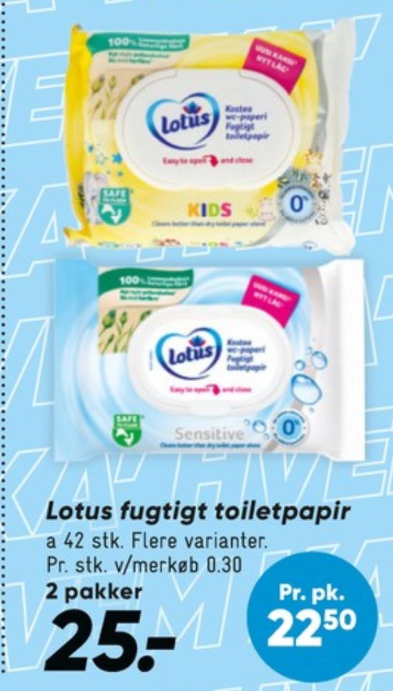 Lotus Sensitive Clean, Toiletpapir