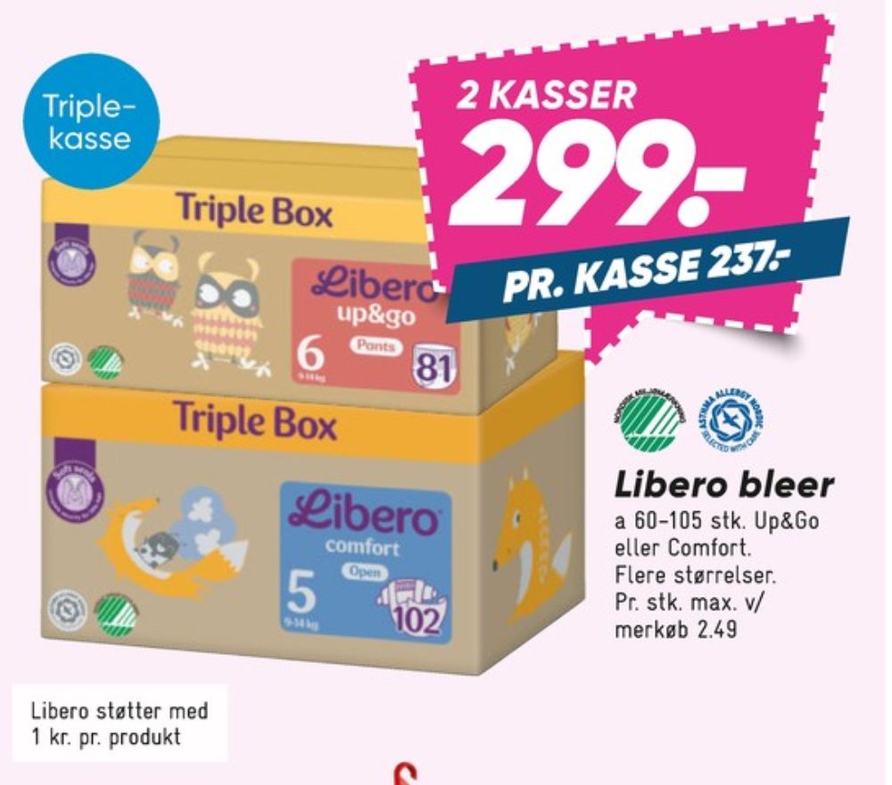 Libero Up&Go, Bleer str 5 10-14 kg
