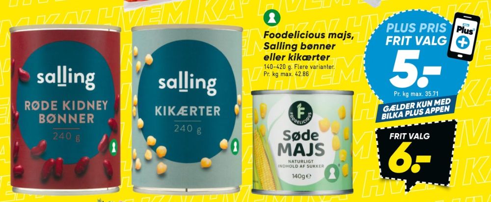Salling, Bønner