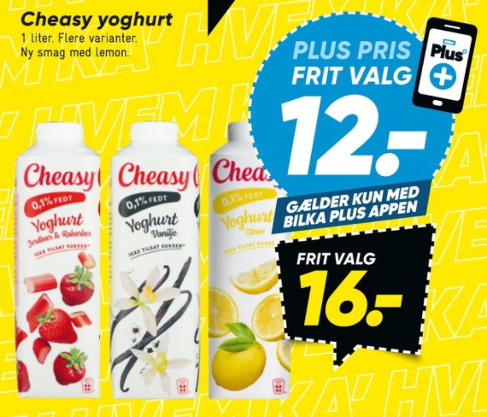 Cheasy, Jordbær & Rababer Yoghurt 