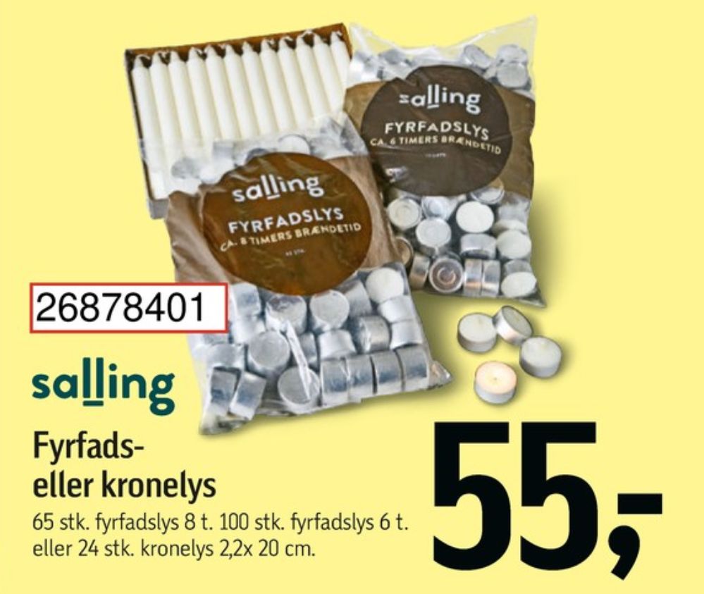 Salling, Fyrfadslys