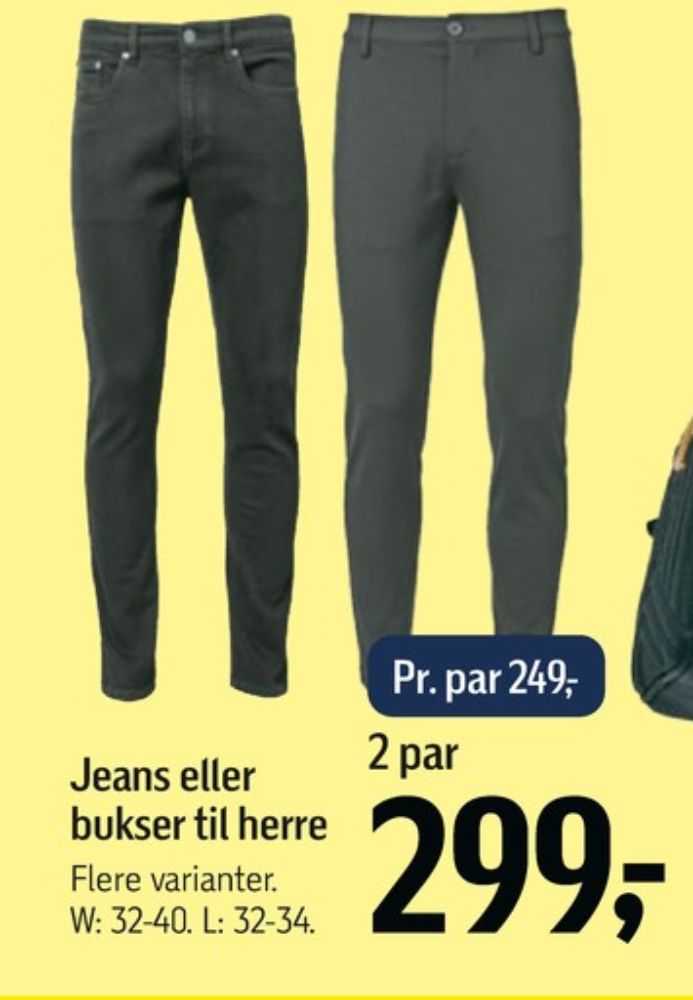 VRS Man, Bukser