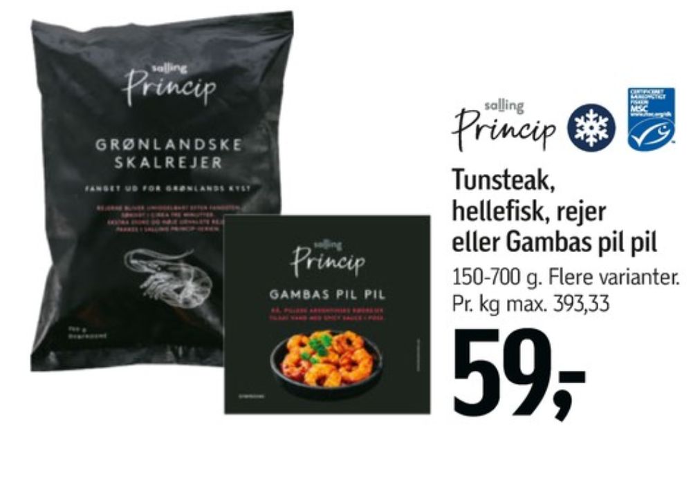 Salling Princip, Skalrejer